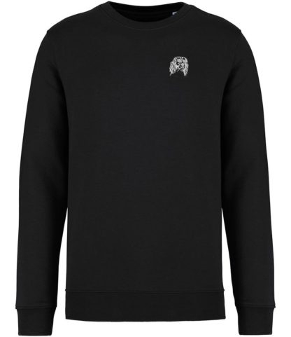 The House Of Dog: English Springer Spaniel Embroidered Heavyweight Organic Cotton Unisex Sweatshirt - Image 5