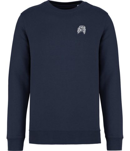 The House Of Dog: English Springer Spaniel Embroidered Heavyweight Organic Cotton Unisex Sweatshirt - Image 6