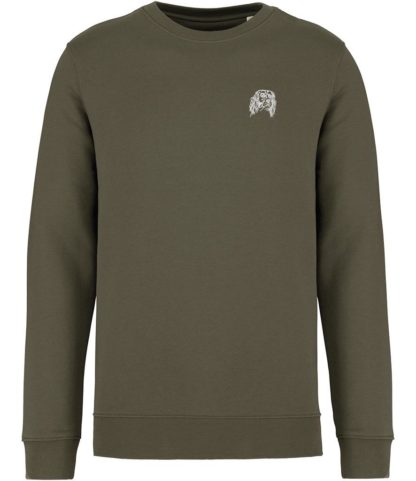 The House Of Dog: English Springer Spaniel Embroidered Heavyweight Organic Cotton Unisex Sweatshirt - Image 7