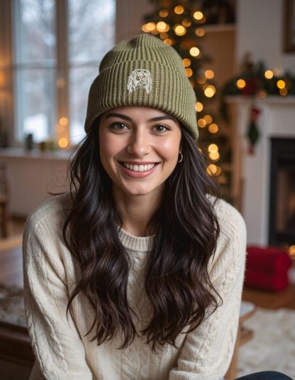 English Springer Spaniel  Owner Clothing Gifts.  Oversized Cuffed 'Eco Friendly' Beanie Ski Hat From The House Of Dog. - Image 10