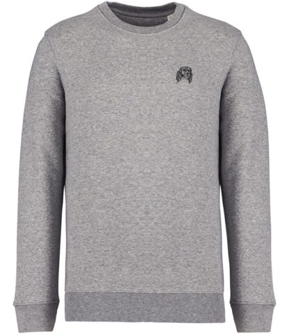 The House Of Dog: English Springer Spaniel Embroidered Heavyweight Organic Cotton Unisex Sweatshirt - Image 8