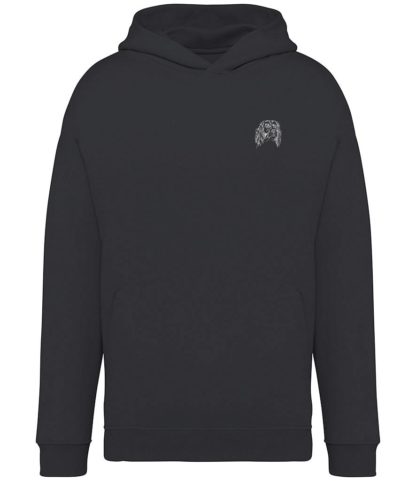 English Springer Spaniel Clothing Gifts Embroidered Unisex Eco-Friendly Super Heavyweight Hooded Sweatshirt From The House Of Dog. - Image 2