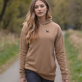 Beagle Clothing Gifts Embroidered Unisex Eco-Friendly Super Heavyweight Hooded Sweatshirt From The House Of Dog.