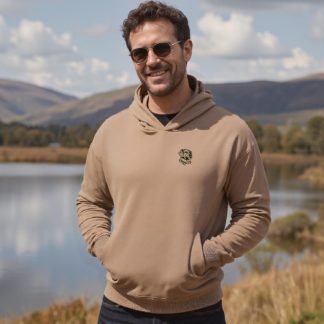 Golden Retriever Goldie Clothing Gifts Embroidered Unisex Eco-Friendly Super Heavyweight Hooded Sweatshirt From The House Of Dog.