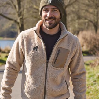 Labradoodle Owner Gift Clothing Gifts Embroidered Unisex Heavyweight Sherpa Fleece Jacket From The House Of Dog