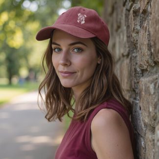 Staffordshire Bull Terrier Owner Gift. Distressed Vintage Washed Heavyweight Brushed Cotton Embroidered 6 Panel Low Profile Baseball Cap