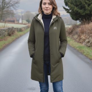 English Springer Spaniel Clothing Gifts Embroidered Unisex Eco-Friendly Sherpa Fleece Lined Waterproof Jacket From The House Of Dog.