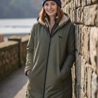 Black Labrador Retriever Gifts Embroidered Unisex Eco-Friendly Sherpa Fleece Lined Waterproof Jacket From The House Of Dog.