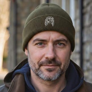 English Springer Spaniel Owner Gifts, Unisex Beanie Ski Hat With Embroidered Design From The House Of Dog.