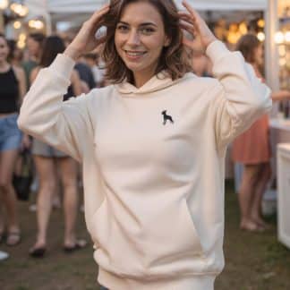 Malinois Clothing Gifts Embroidered Unisex Eco-Friendly Super Heavyweight Hooded Sweatshirt From The House Of Dog.